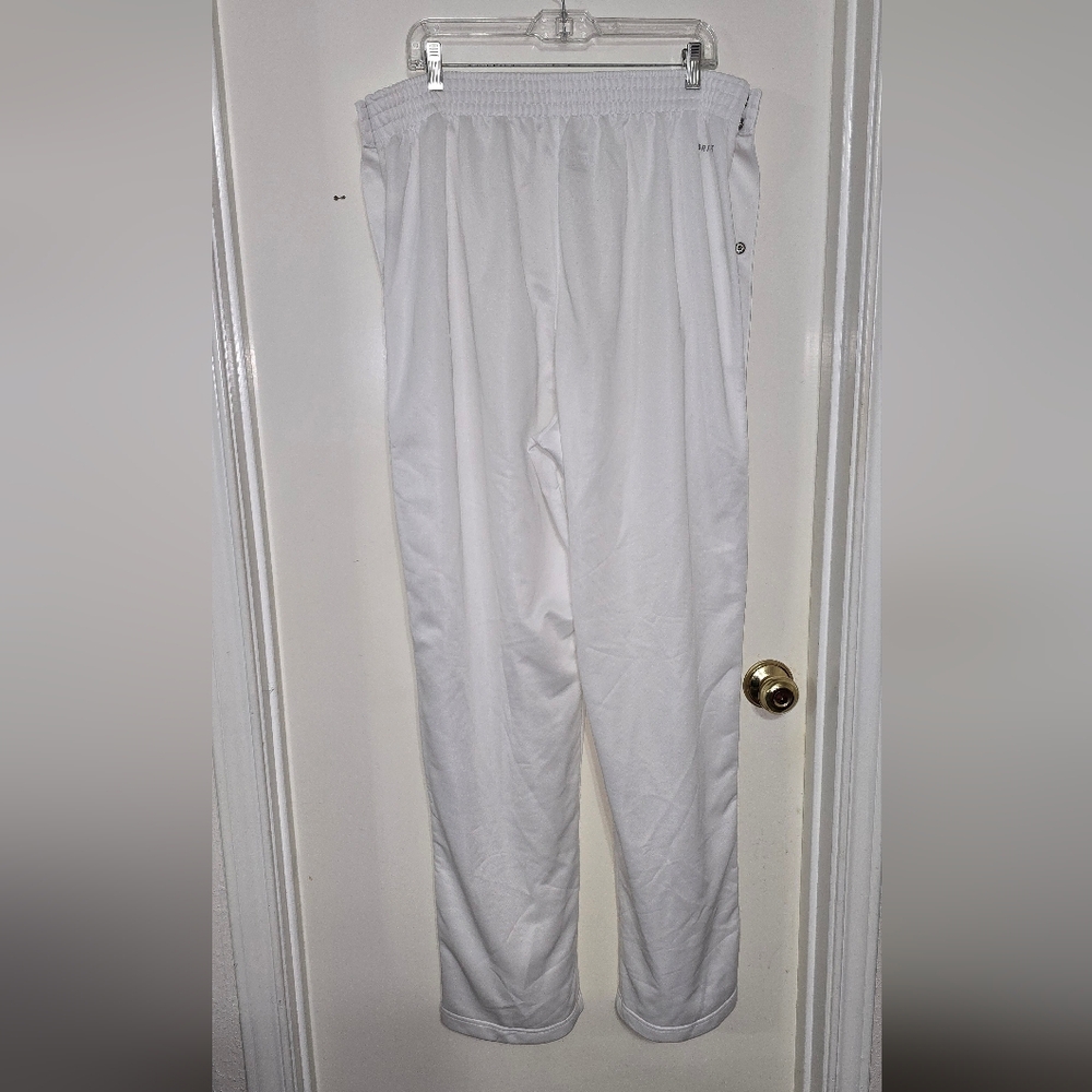 #M29 Nike White Dri-FIT  Legs Pants With Side Slit & Button Details,loose Fit. - Picture 5 of 9